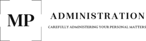 logotipo mpadministration negro